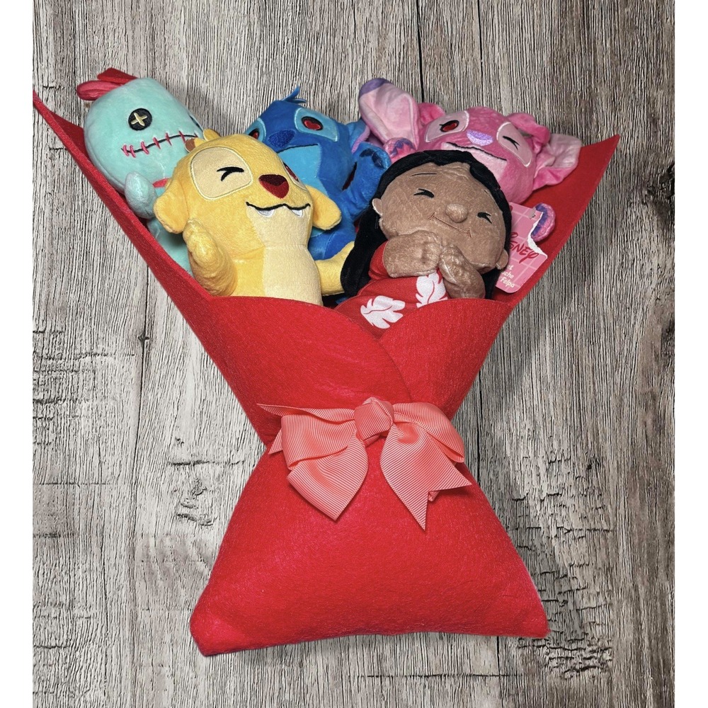 LILO & STITCH Angel Reuben Scrump 16" Valentine's Plush Bouquet